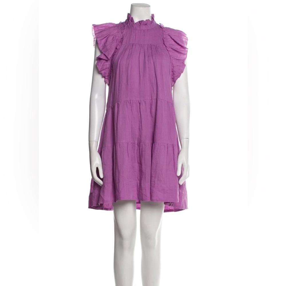 NWOT. Sea New York Mock Neck Pleated Mini Dress, size small.